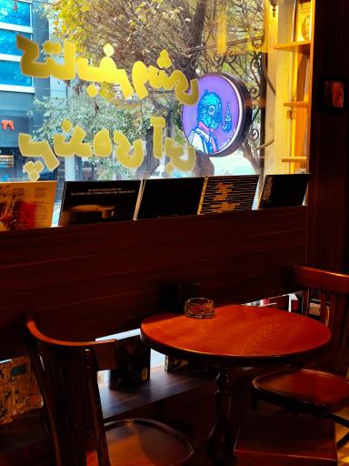 عکس کافه کتاب پرنده آبی