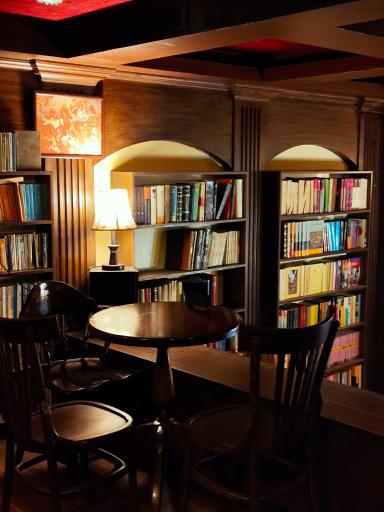 عکس کافه کتاب پرنده آبی