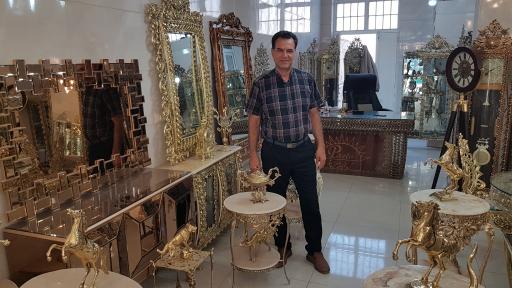 عکس آینه و شمعدان بهنیا