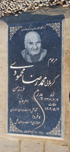 عکس مزار محمدرضا محمودی