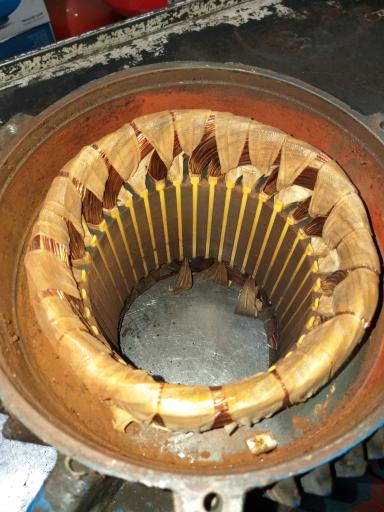 عکس سیم پیچی الکترومهر کولر پمپ آب