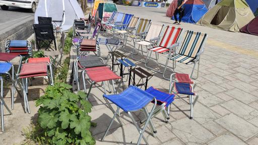 عکس تولیدی چادر مسافرتی و پشه بند و صندلی