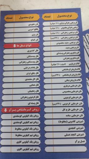 نان برنجی و سوغاتی حاج نصراله نوری