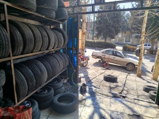 عکس پنچرگیری لاستیک و بالانس مسعود ولی پور