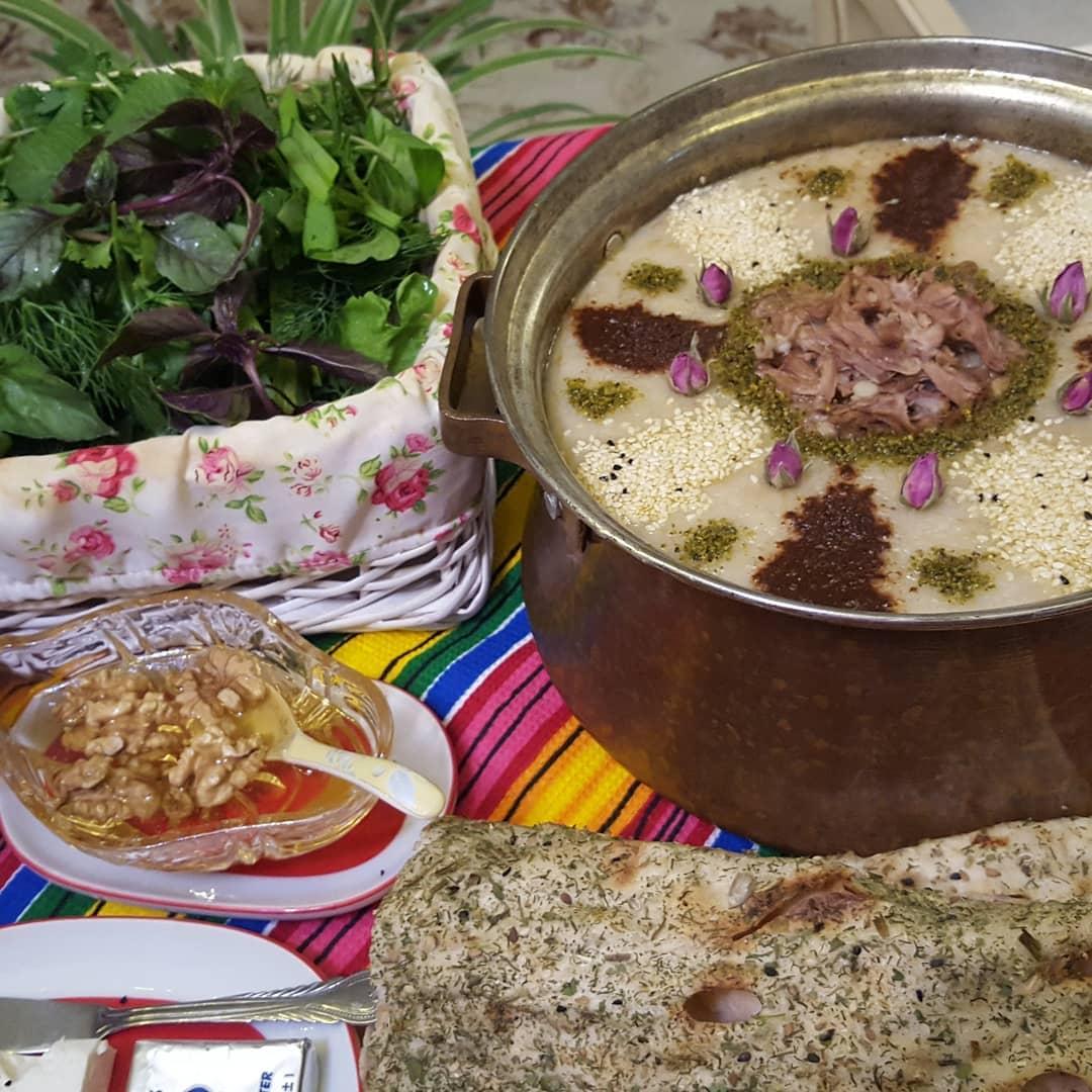 عکس آش و حلیم نعنا