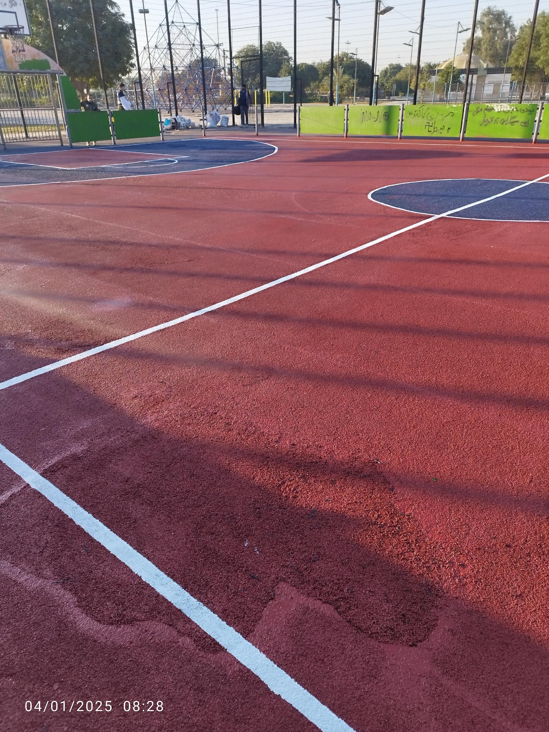 عکس زمین بسکتبال ساحلی