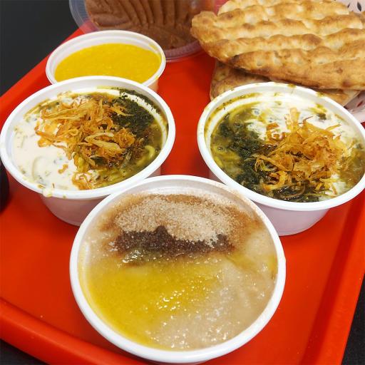 عکس آش و حلیم با جاش