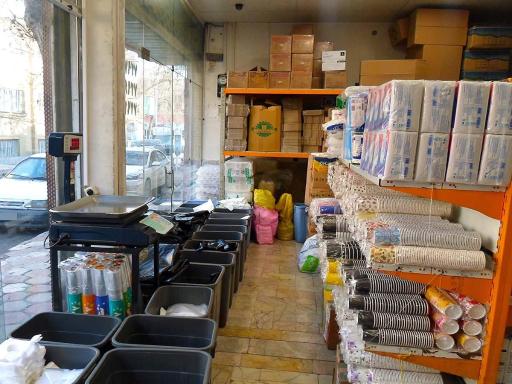 عکس پخش ظروف یکبار مصرف گل پلاستیک