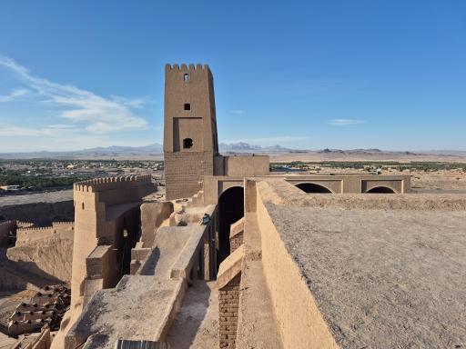 عکس عمارت کلاه فرنگی ارگ بم