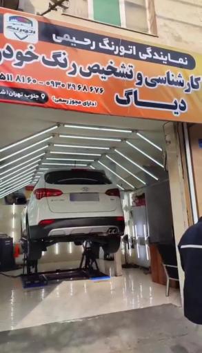عکس کارشناسی خودرو و تشخیص رنگ رحیمی