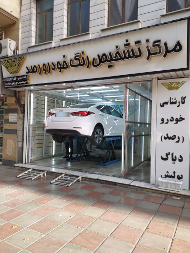 عکس کارشناسی و تشخیص رنگ خودرو رصد