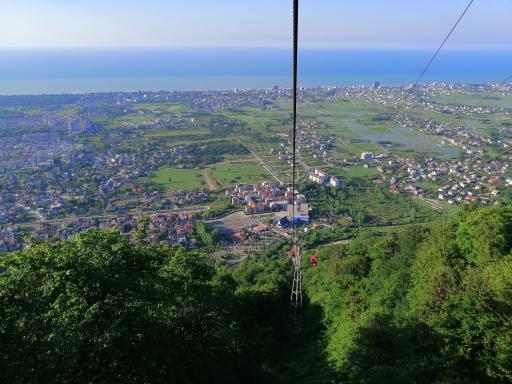 عکس خط یک تله کابین نمک آبرود