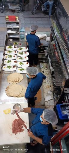 عکس کباب ساطوری تک بناب حیدری