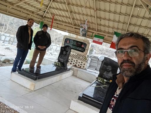 عکس مزار شهید مدافع حرم جواد جهانی و محمد اسدی 