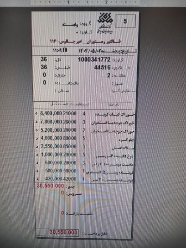 عکس رستوران ساحلی امیر