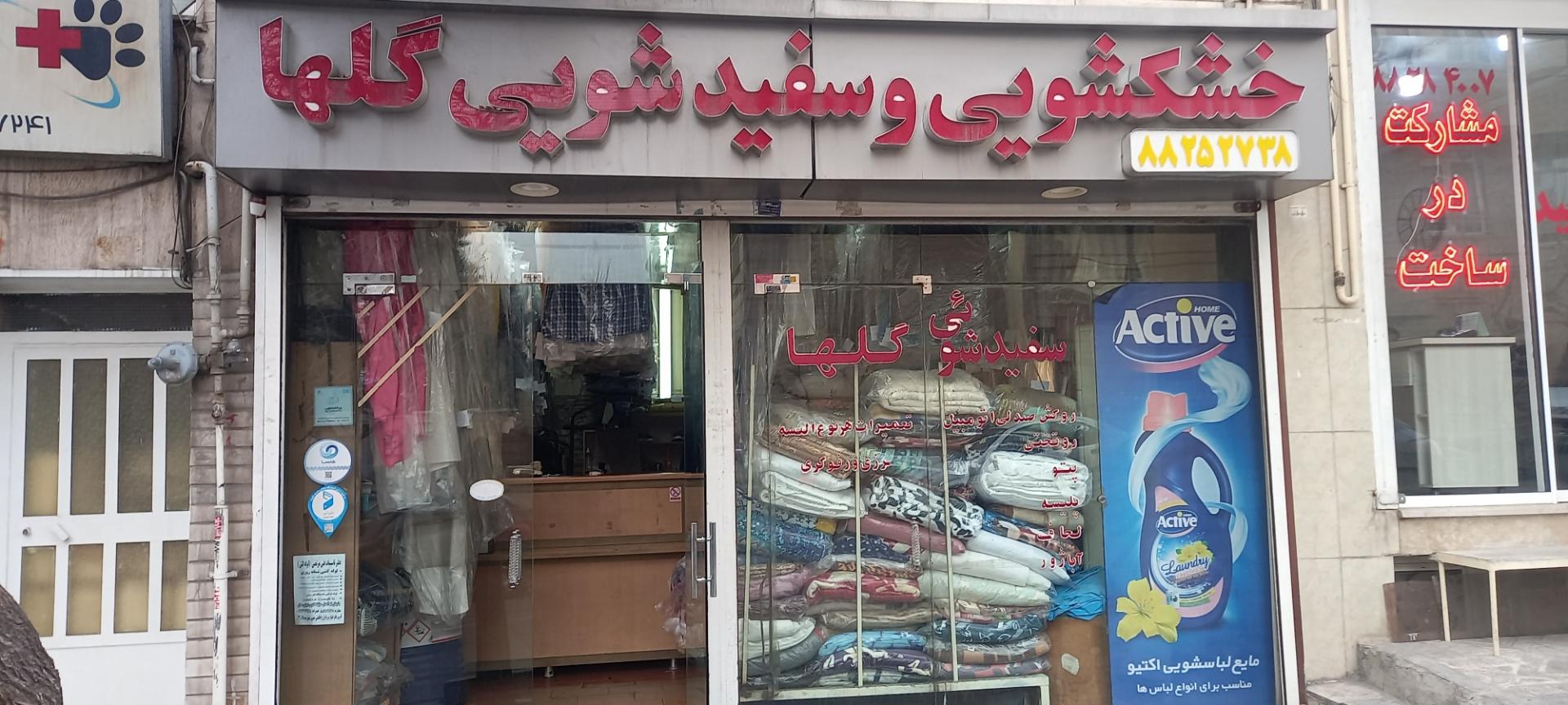 عکس خشکشویی و سفیدشویی گلها