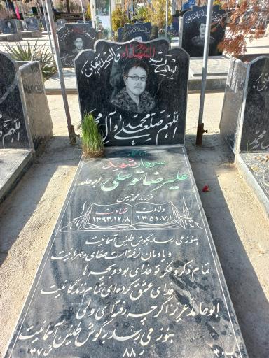 عکس مزار سردار علیرضا  توسلی ابو حامد