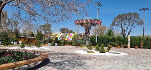 عکس باغ لاله‌های اراک