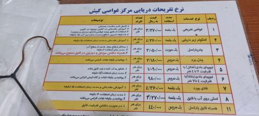 عکس مرکز غواصی کیش