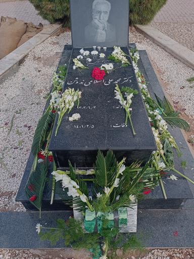 عکس مزار محمد علی اسلامی ندوشن