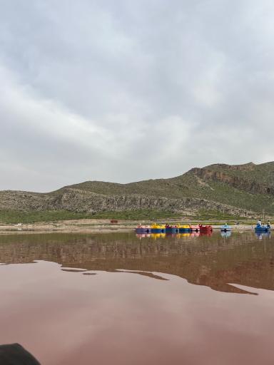 عکس دریاچه نمک مهارلو