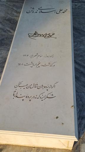 عکس مزار محمد علی اسلامی ندوشن