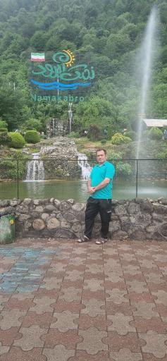 عکس حوض آبشار نمک آبرود