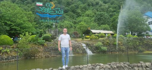 عکس حوض آبشار نمک آبرود