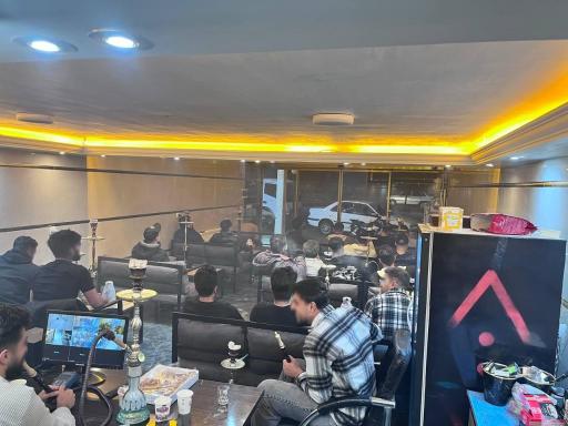 عکس کافه قلیان چوکور