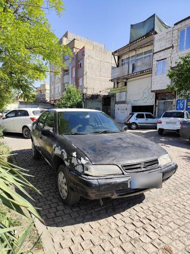 عکس  خودرو تصادفی فرسوده  لوازم فرسوده