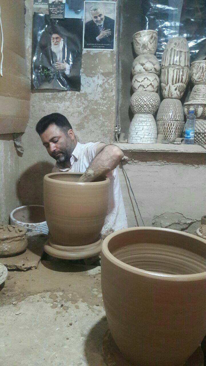 عکس تولیدی گلدان های سفالی