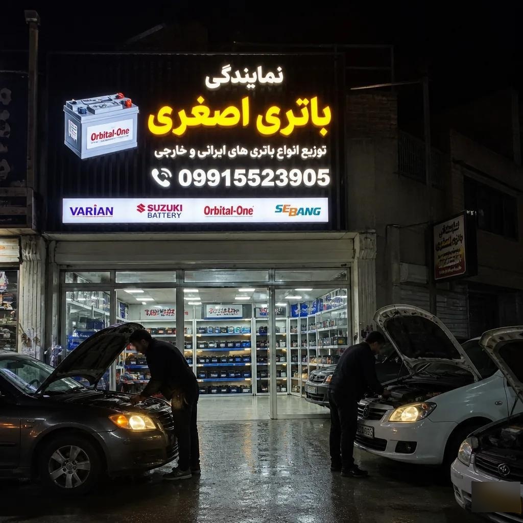عکس نمایندگی باتری اصغری