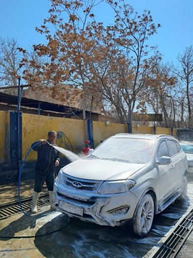 عکس کارواش باران