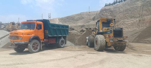 عکس پخش انواع شن و ماسه جلالوند 