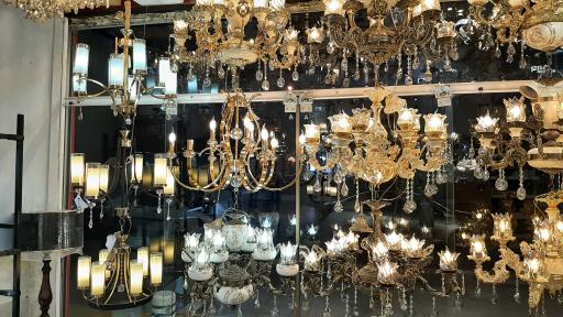 عکس لوستر سرابی