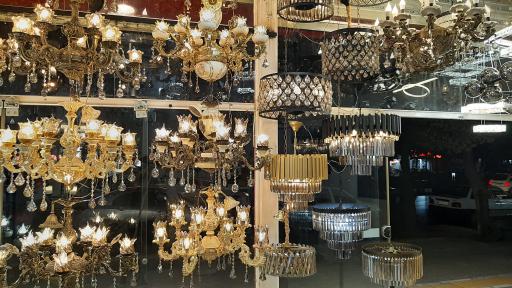 عکس لوستر سرابی