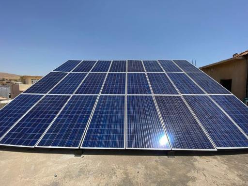 عکس نصب نیروگاه های برق خورشیدی