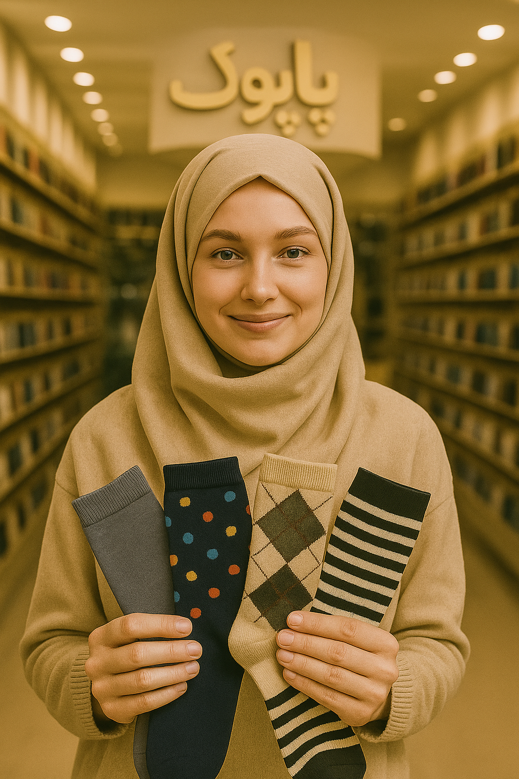 عکس تولیدی جوراب جوانمردی( پاپوک)