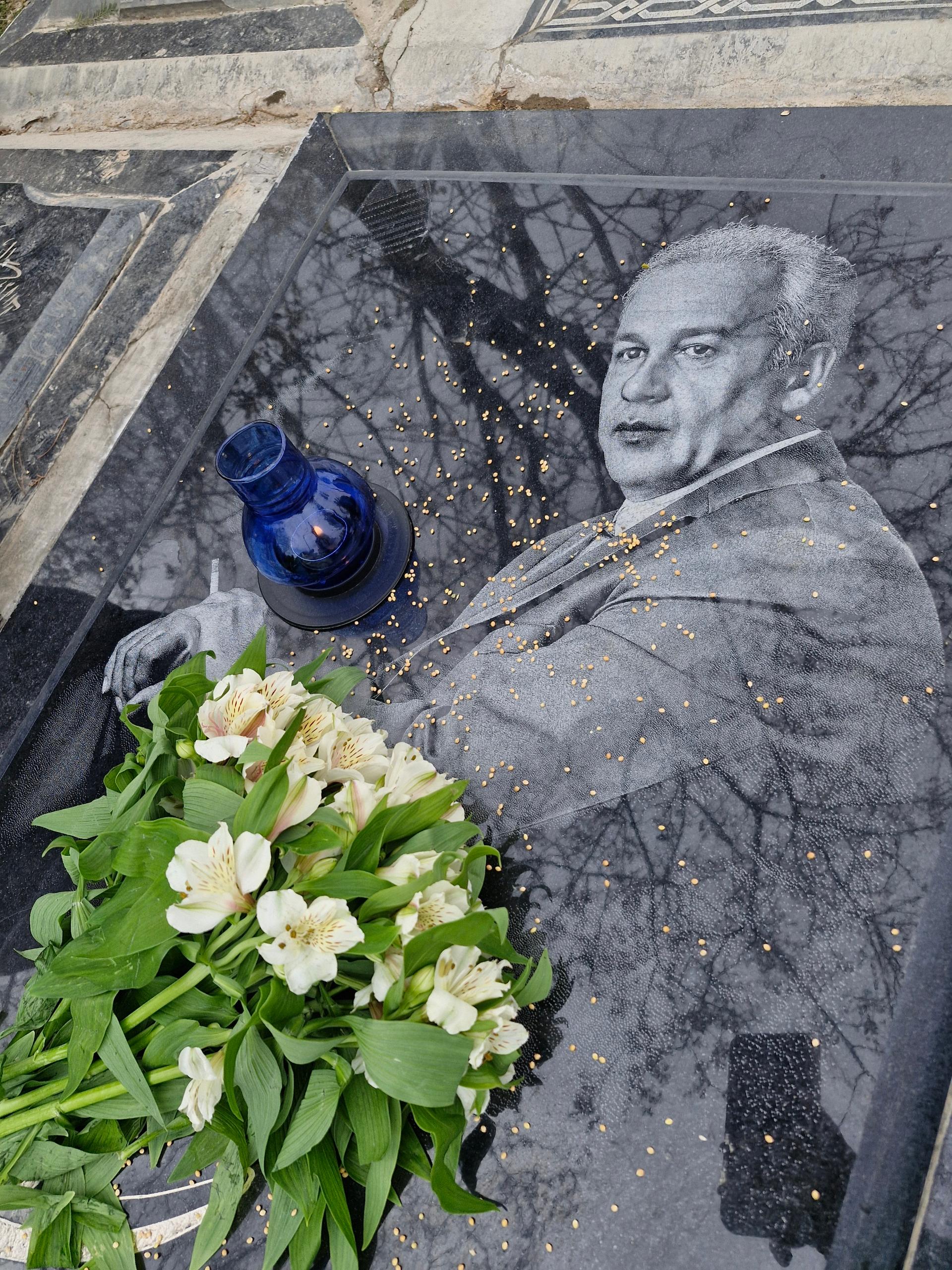 عکس مزار استاد حسن بیضایی