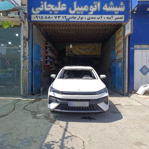 عکس شیشه اتومبیل علیجانی