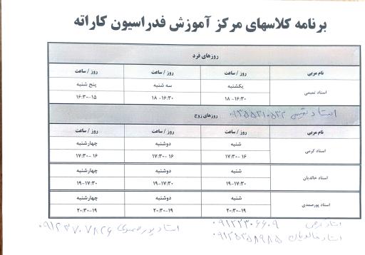 عکس سالن تکواندو ورزشگاه شهید کبکانیان