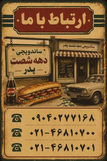 عکس ساندویچی دهه شصت پدر