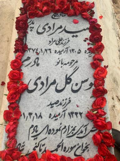 عکس مزار سوسن گل مرادی