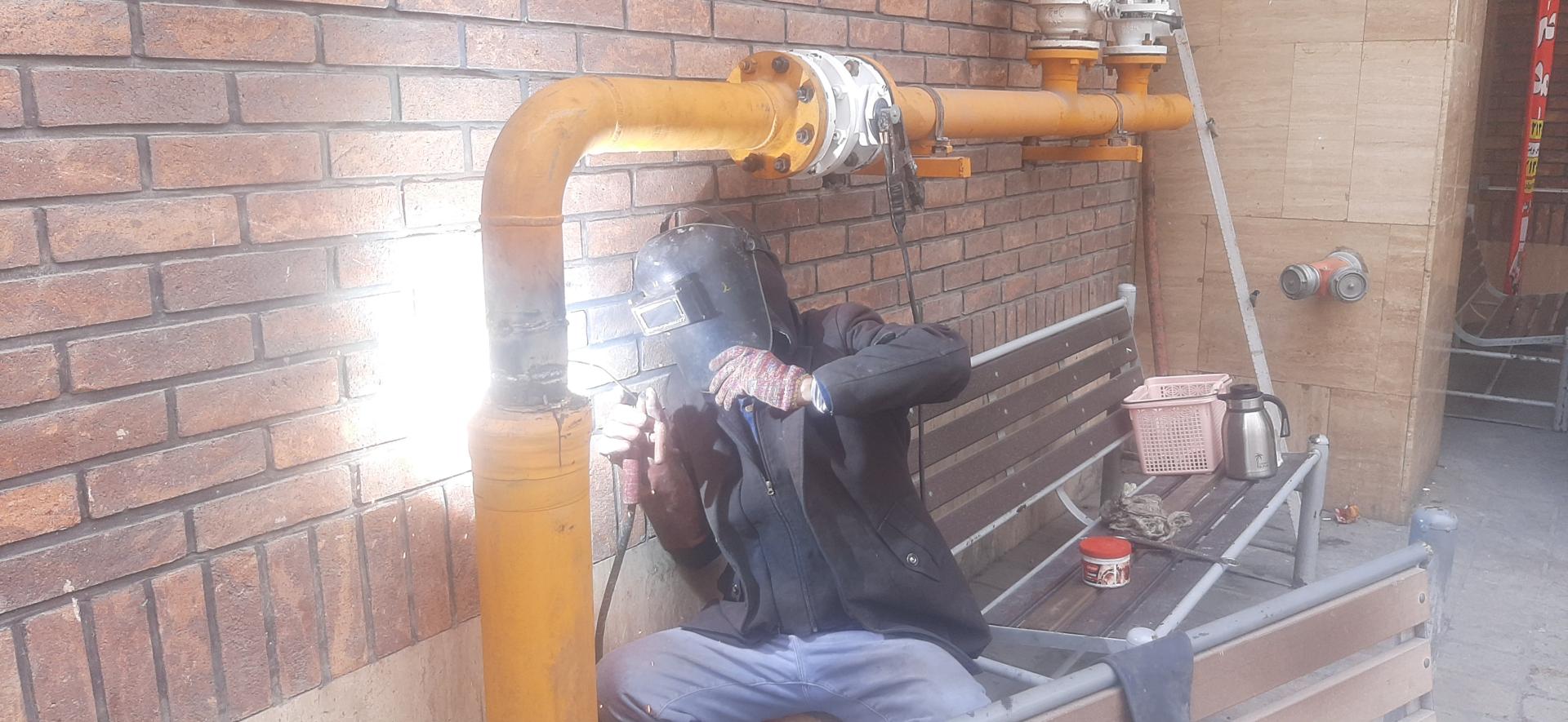 عکس لوله کشی گاز