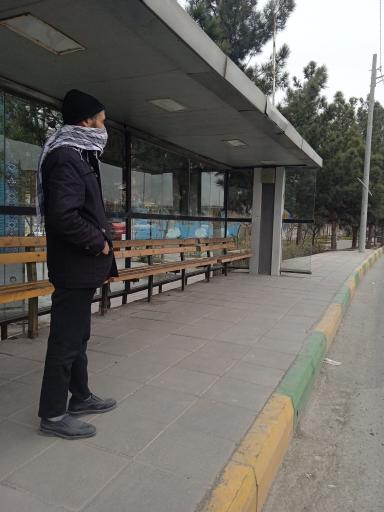 عکس ایستگاه اتوبوس ارمغان