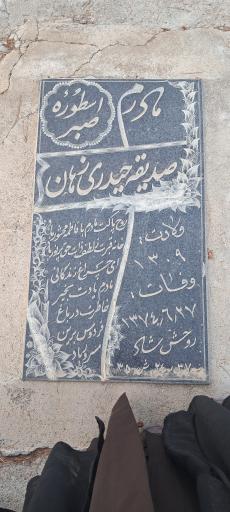 عکس مزار صدیقه حیدری