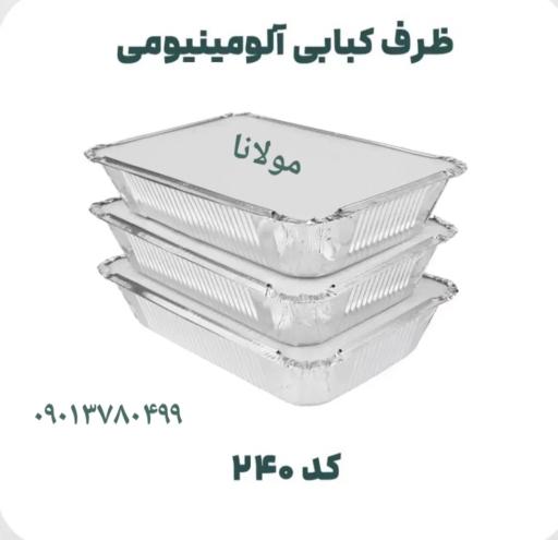 عکس تولید ظروف یکبار مصرف آلومینیومی مولانا