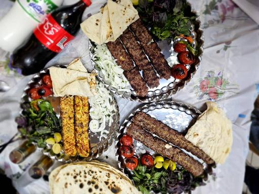 عکس کباب ساطوری آس بناب