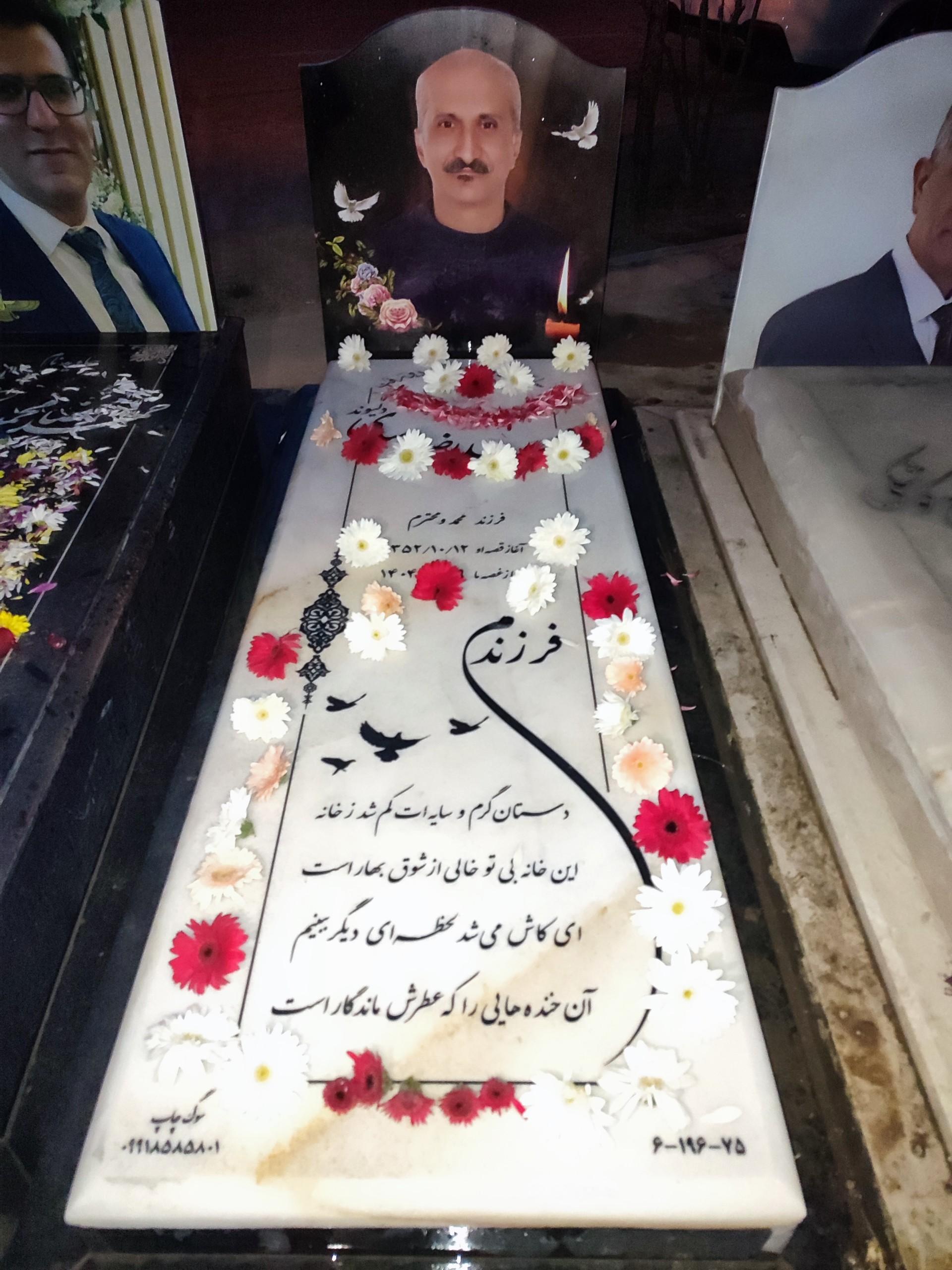 عکس مزار محمدرضا اسدی دلیوند
