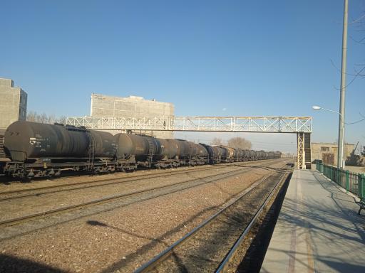 عکس پل هوایی ایستگاه تپه سفید